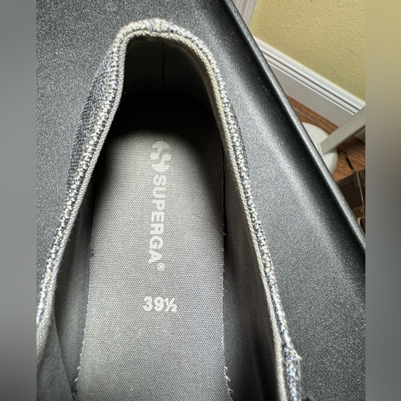 SUPERGA Italian sneakers, US SIZE 8.5-9, Euro 39.5 - 
Silver/blue grey sparkle - Picture 6 of 8